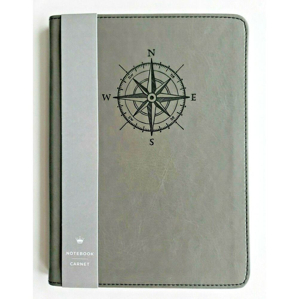 Hallmark Journal Notebook Grey Compass‎ U82/1179